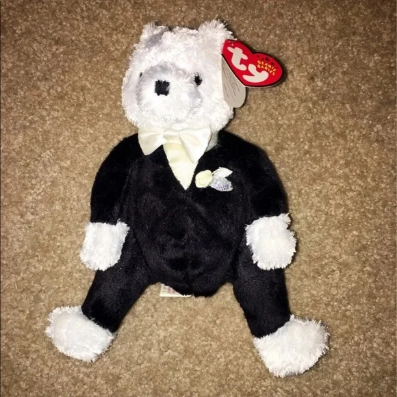 Ty Beanie Babies Bride and Groom Bears - Picture 5 of 7